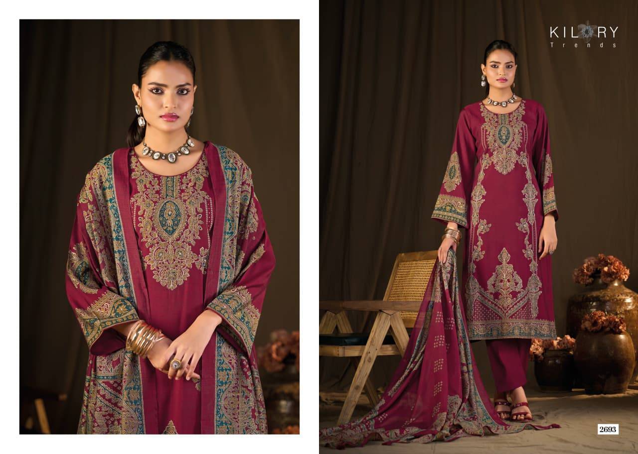  FLORENCE BY KILORY TRENDS 2691 To 2696 Series Stylish Beautiful Colourful PURE MUSLIN Dresses At Wholesale Price